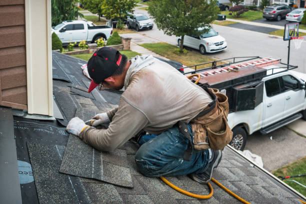Professional Metal Roofing technician working in Hamden, NY